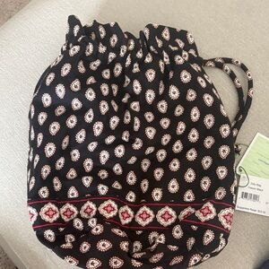 Chic Black Drawstring Bag